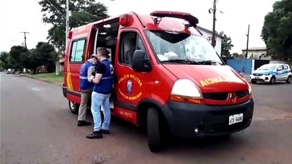 Motociclista fica ferido ao sofrer queda no Santa Felicidade