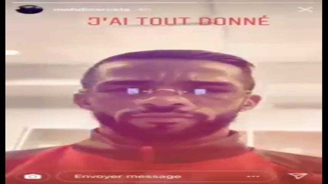 Antwerp - Standard: la story Instagram de Mehdi Carcela