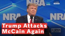 Trump Makes Another Veiled Attack On John McCain During NRA Speech