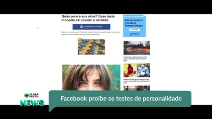 Facebook proíbe os testes de personalidade