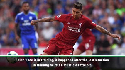 Firmino 'likely' to face Barcelona - Klopp