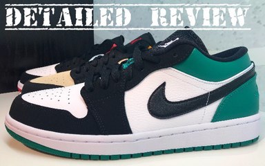 Air Jordan 1 Celtics Low Retro Shoes Detailed Look Review
