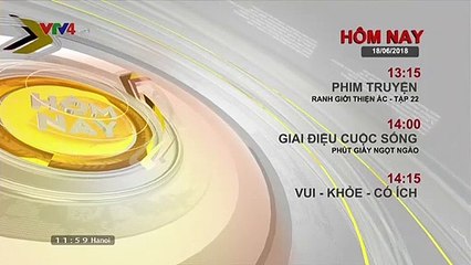 Đài TH Việt Nam | VTV4 ident 2017 ~ 2018 - Hình hiệu GTCT Hôm nay (12.00 18.06.2018 / no full) | VTV4  (Vietnam) Today Schedule