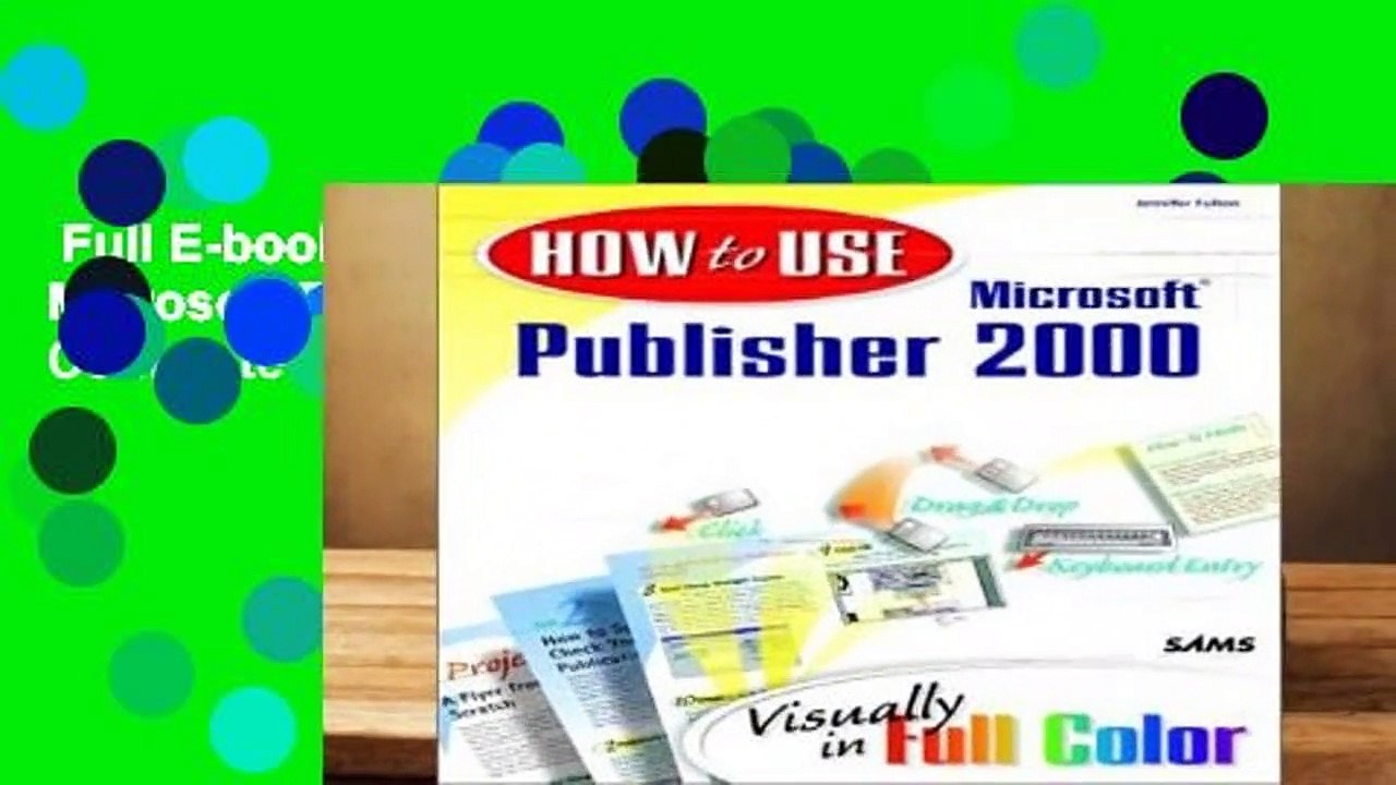 Full E-book  How to Use Microsoft Publisher 2000 Complete