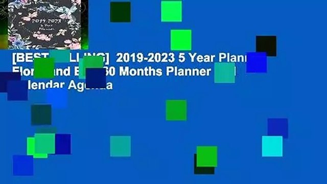 [BEST SELLING] 2019-2023 5 Year Planner: Floral and Bird 60 Months Planner and Calendar Agenda