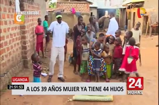 Uganda: mujer ha dado a luz a 44 hijos y solo tiene 39 años de edad