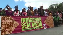 Indígenas cierran protesta en Brasilia con críticas a Bolsonaro