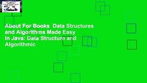 About For Books  Data Structures and Algorithms Made Easy in Java: Data Structure and Algorithmic