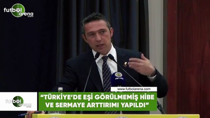 Ali Koç: "Türkiye'de eşi görülmemiş hibe ve sermaye arttırımı yapıldı"