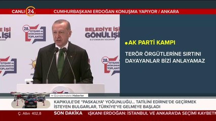 Başkan Erdoğan konuşuyor