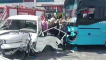 Haramidere'de Otobüs ile Minibüs Çarpıştı : 1 Ölü