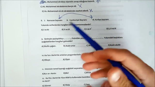 5. Sınıf DİN KÜLTÜRÜ ve AHLAK BİLGİSİ 2. Dönem 2. Yazılı Soruları ve Çözümü