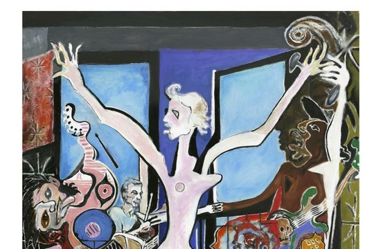 Ronnie Wood unveils new Picasso-inspired painting