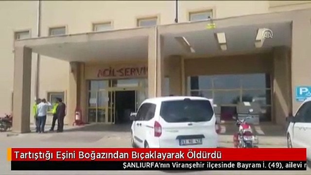 Tartıştığı Eşini Boğazından Bıçaklayarak Öldürdü