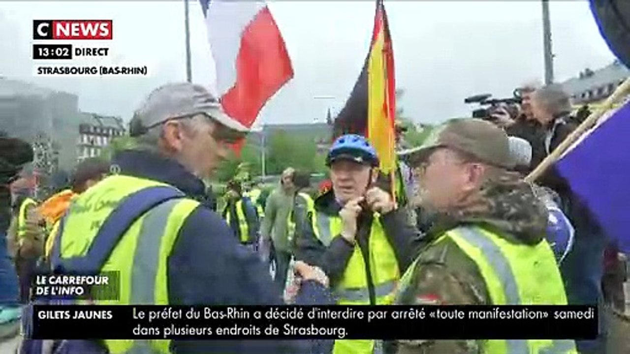Mobilisation des gilets jaunes à Strasbourg le samedi 27 avril 2019