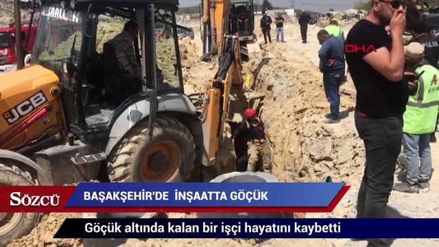 Okul inşaatında göçük: Bir işçi hayatını kaybetti