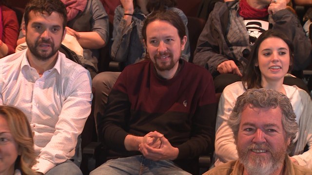 Pablo Iglesias durante su jornada de reflexión