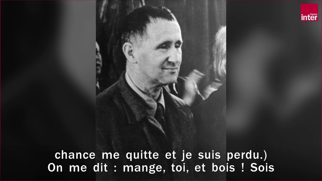 "À ceux qui viendront après nous" de Bertolt Brecht lu par Augustin Trapenard