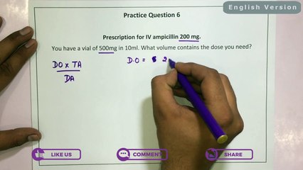 Dosage Calculation Part 3 (English) - More questions