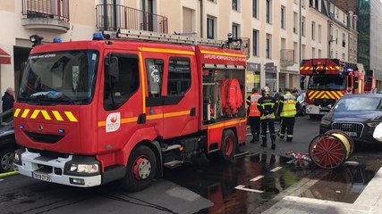 Incendie dans un parking
