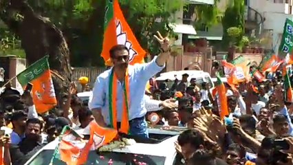 राजस्थान में सनी देओल का रोड शो, गूंजे फिल्म बॉर्डर के डायलोग