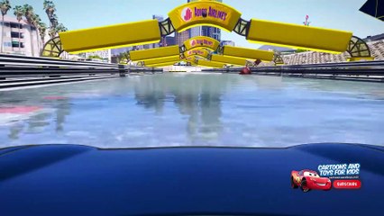 CARS 3 WATER PARKOUR CHALLENGE (Cars 3 Challenge)