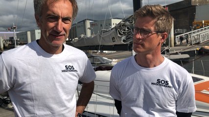 Baptême du Class 40 aux couleurs de SOS Méditerranée