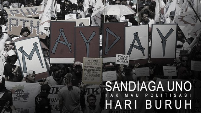 Prabowo akan Hadiri Acara KSPI, Sandi Tak Ingin Politisasi Hari Buruh