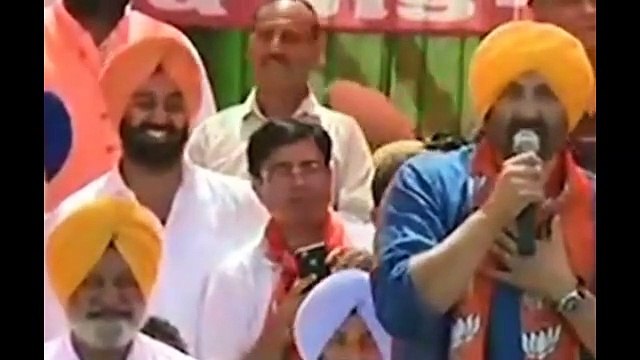 Sunny Deol first political rally in gurdaspur