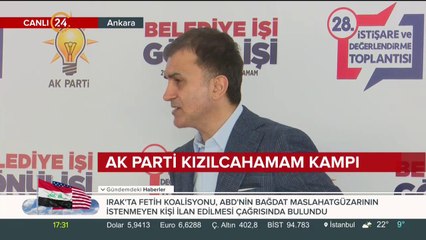 AK Parti Sözcüsü Ömer Çelik konuşuyor