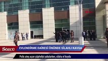 Evlendirme dairesi önünde silahlı kavga!