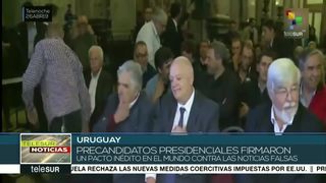 Partidos uruguayos firman pacto contra las noticias falsas