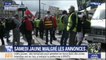 Les gilets jaunes et les gilets rouges des syndicalistes se sont réunis pour une manifestation à Paris