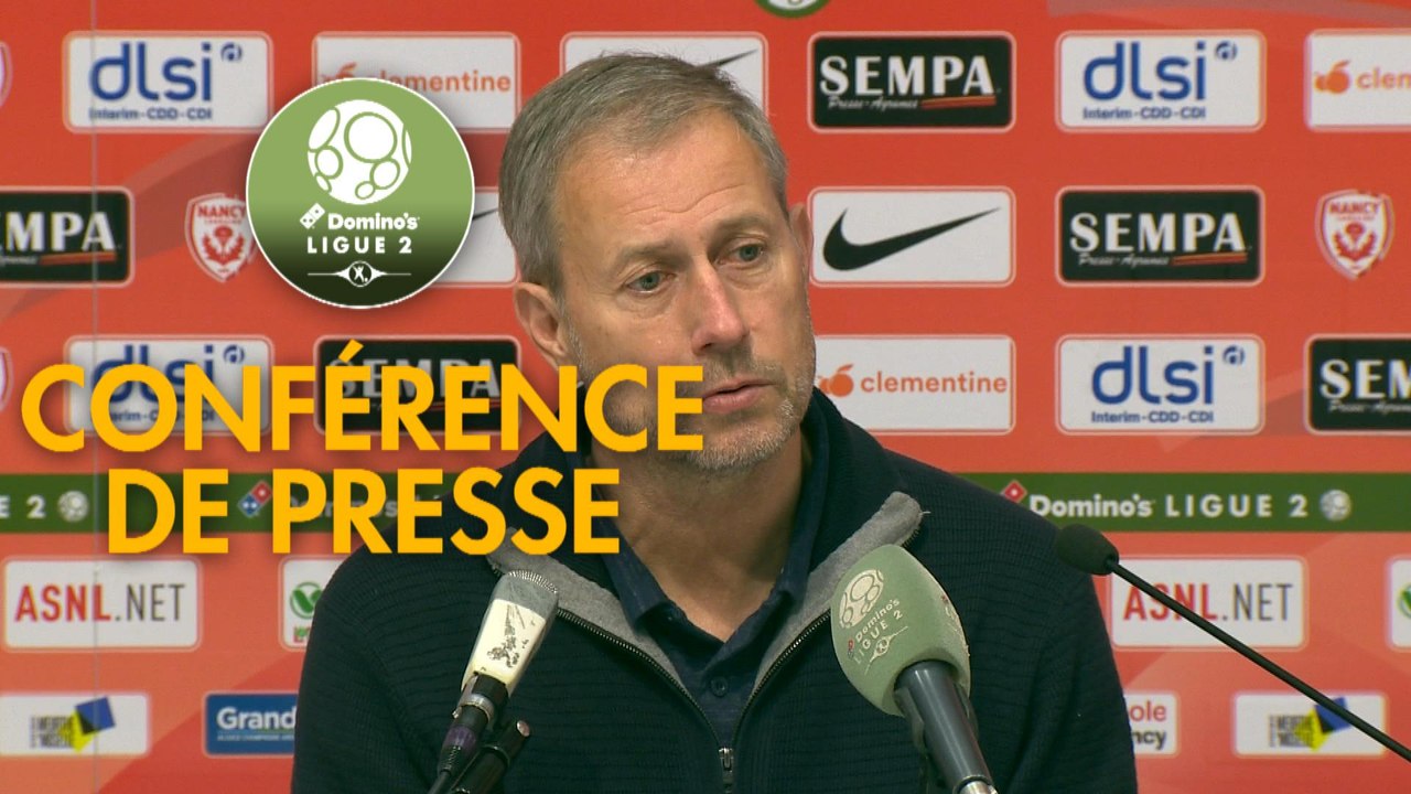 Conférence de presse AS Nancy Lorraine - AC Ajaccio (1-0) : Alain PERRIN (ASNL) - Olivier PANTALONI (ACA) - 2018/2019