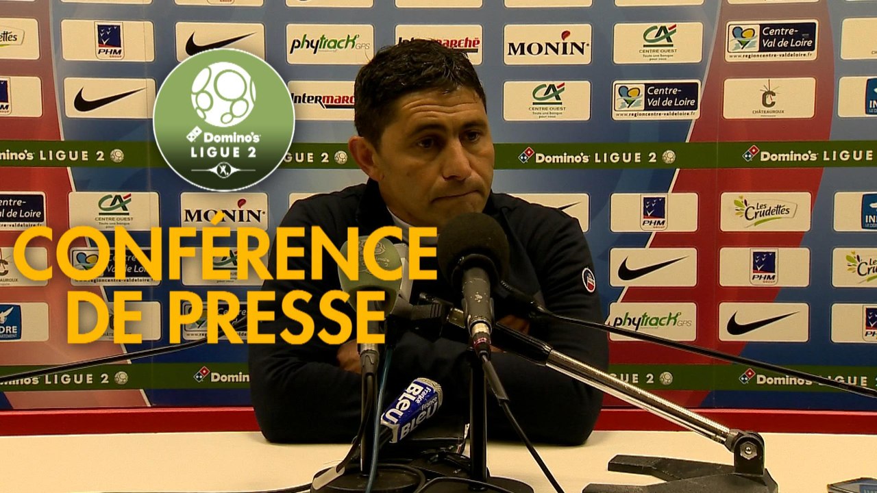 Conférence de presse Châteauroux - Havre AC (1-0) : Nicolas USAI (LBC) - Oswald TANCHOT (HAC) - 2018/2019