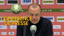 Conférence de presse Valenciennes FC - Chamois Niortais (1-2) : Réginald RAY (VAFC) - Pascal PLANCQUE (CNFC) - 2018/2019