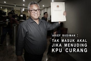 Arief Budiman : Tak Masuk Akal Menuding KPU Curang