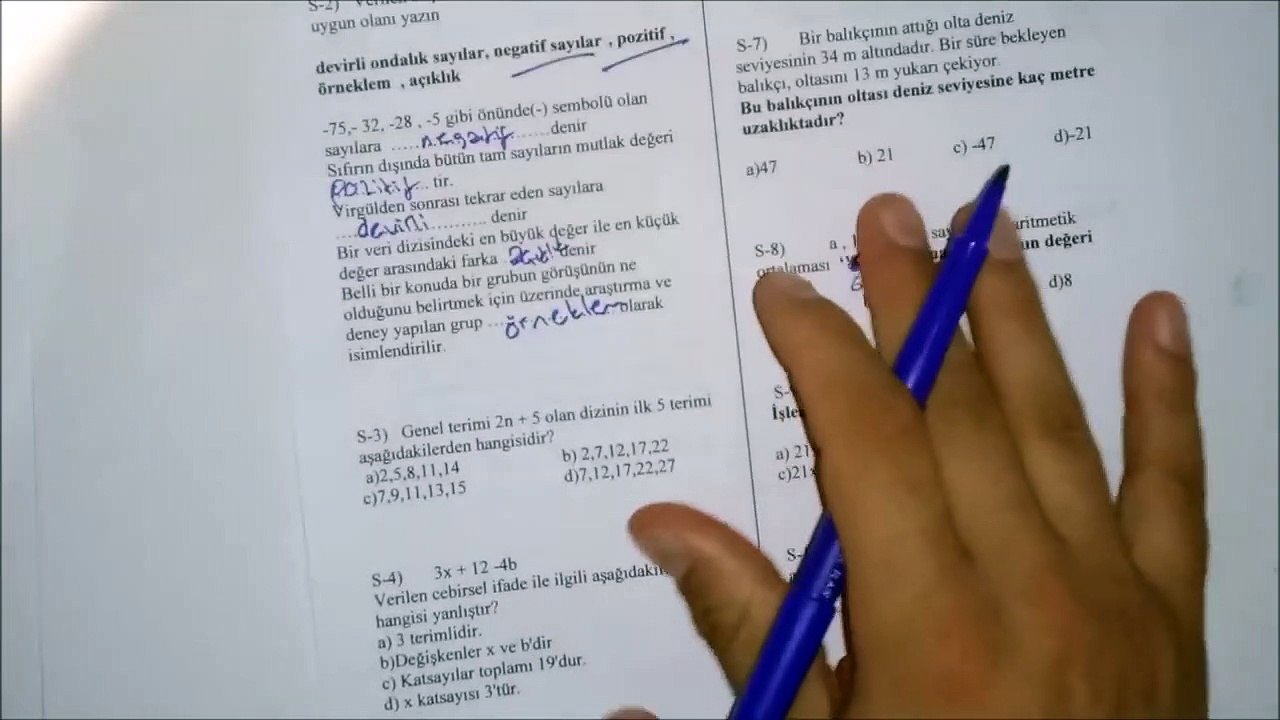 6. Sınıf MATEMATİK 2. Dönem 2. Yazılı Soruları ve Çözümü (%99 Çıkabilir  )