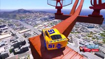 CARS DINOCO CITY PARKOUR BEST LAP CHALLENGE (Dinoco Lightning Mcqueen)