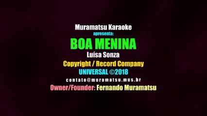 Luísa Sonza - Boa Menina - Muramatsu Karaoke