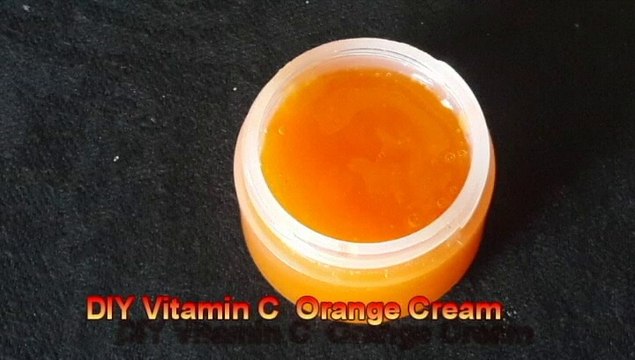 DIY Vitamin C Orange Cream Skin Whitening & Anti-Aging Cream Lighten Dark Spots & Blemishes