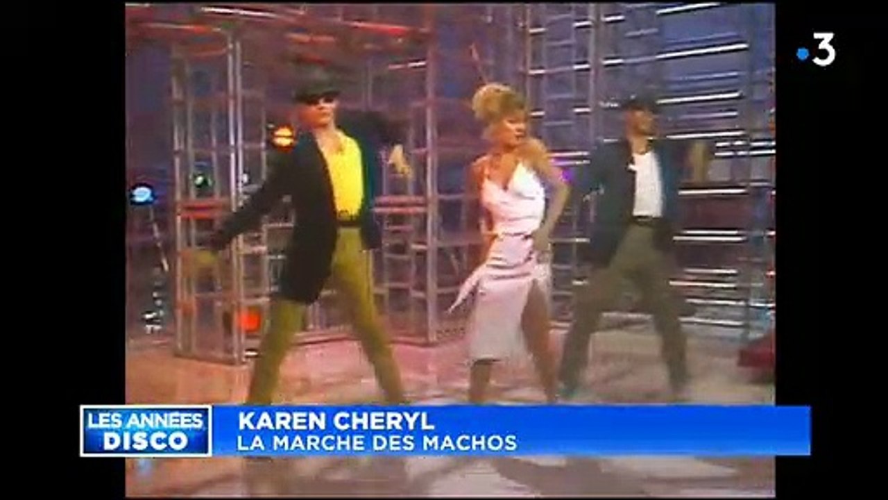 Séquence souvenir: Dans les années 80, Karen Cheryl chantait "La marche des machos" devant un Alain Delon subjugué