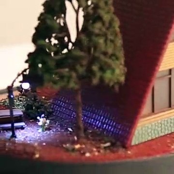 SONBAHAR (BUNGALOV EV) DİORAMA MAKET HEDİYELİK VE DEKORATİF IŞIKLI MAKET