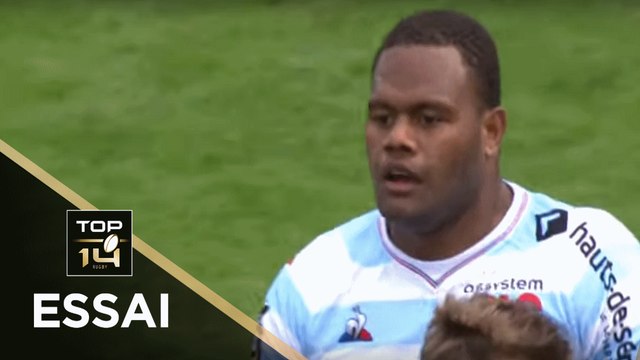 TOP 14 - Essai Virimi VAKATAWA 1 (R92) - Pau - Racing 92 - J23 - Saison 2018/2019