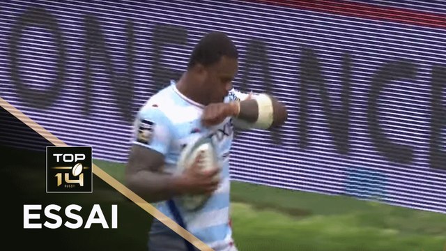 TOP 14 - Essai Virimi VAKATAWA 2 (R92) - Pau - Racing 92 - J23 - Saison 2018/2019