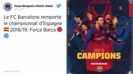 Liga. Le FC Barcelone champion d’Espagne pour la 26ème fois de son histoire