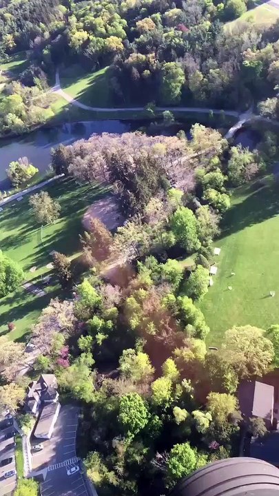Birds eye view Cranbrook School Kingswood Bloomfield Hills Michigan