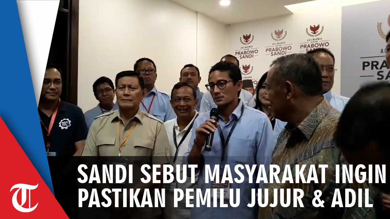 Sandi: Masyarakat Ingin Memastikan Pemilu ini Jujur dan Adil