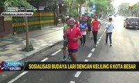 Jelang Borobudur Marathon, Sosialisasi Budaya Lari dengan Keliling 6 Kota Besar