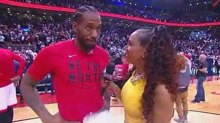 Kawhi Leonard Disrespected After Postgame Interview Gets Cut Short But He's Happy With It! Raptors vs Sixers Game 1